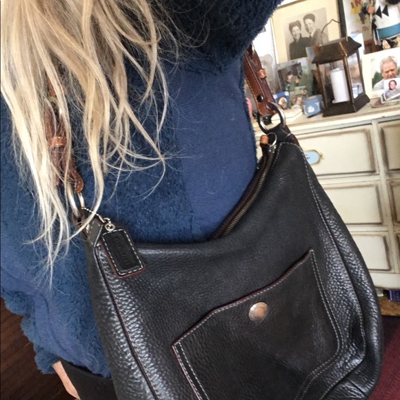 Coach pebble leather gorgeous hobo - Picture 1 of 9